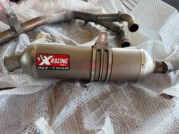 Scarico completo in titanio per tenere 700 xracing