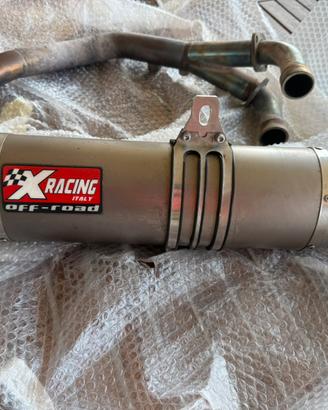 Scarico completo in titanio per tenere 700 xracing