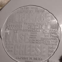 Piatto di servizio per formaggi in vetro