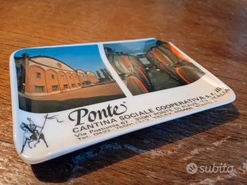 VECCHIO POSACENERE PUBBLICITARIO VINO VINTAGE 