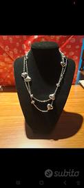 Doppio girocollo con charms cuore