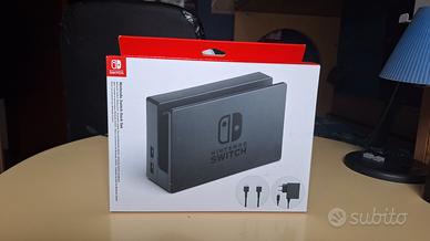Dock ORIGINALE Nintendo Switch con cavi e confez.