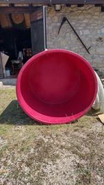 Mastello per vino con rubinetto, capacità 1000 lt