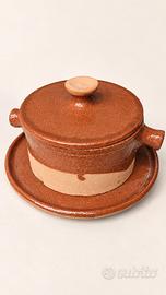 Pentola in terracotta  refrattaria completa