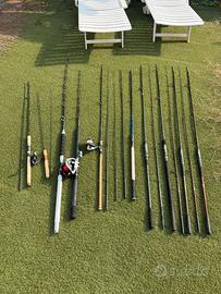 SVENDITA  10 CANNE + 3 MULINELLI PESCA – €250