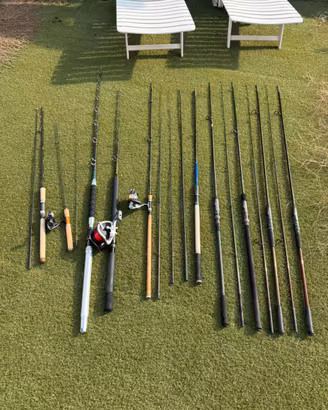 SVENDITA  10 CANNE + 3 MULINELLI PESCA – €250