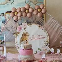 Cerchio allestimento festa, prima comunione 