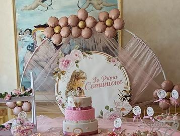 Cerchio allestimento festa, prima comunione 