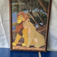 Stampa Disney "Il Re Leone" con Cornice
