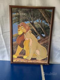 Stampa Disney "Il Re Leone" con Cornice