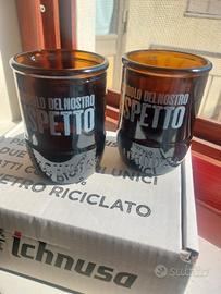 Bicchieri Ichnusa in vetro riciclato – Set 2 pezzi