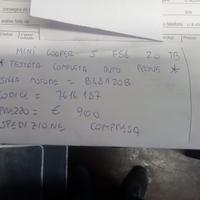 TESTATA COMPLETA AUTO PROVE MINICOOPER S F56 2.0
