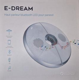 Cassa bluetooth per ombrellone con luce a led
