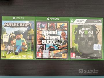 Lotto Giochi Xbox - COD GTA MINECRAFT -