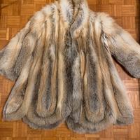 Cappotto vintage in vera pelliccia di volpe