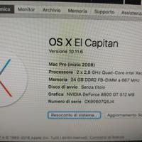 MAC PRO 3.1 (Early 2008) Intel Xeon RAM 24 GB