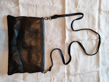 borsa in pelle nera 