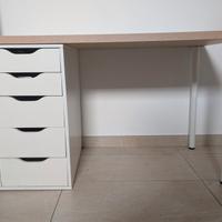 Scrivania Linnmon con cassettiera ALEX IKEA 