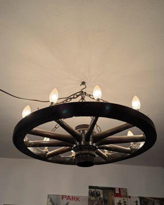 Lampadario a ruota