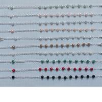 100 Bracciali/Cavigliere con Acriliche Cerate 5mm