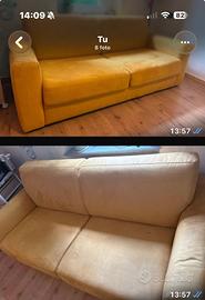 Divano letto 2 posti Poltronesofà SENAPE + Fodera