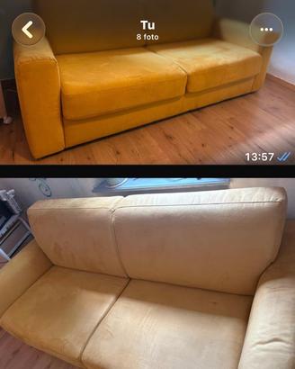 Divano letto 2 posti Poltronesofà SENAPE + Fodera