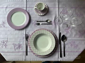Servizio Piatti Andrea Fontebasso 1760 Lilla per 6