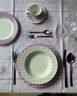 Servizio Piatti Andrea Fontebasso 1760 Lilla per 6