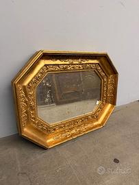 Antica specchiera dorata liberty 1930 ,
