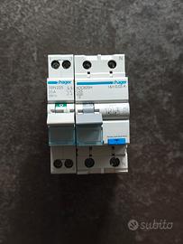 Sezionatore + magnetotermico differenziale C25A Ha