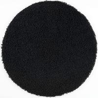 Tappeto nero tondo in polipropilene