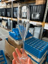 Bicchiere di vetro flute grande