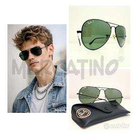 OCCHIALI DA SOLE RAYBAN POLARIZZATI NERI 3025 002/