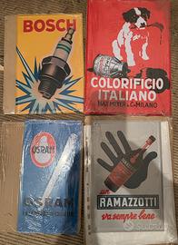 Targhe pubblicitarie vintage