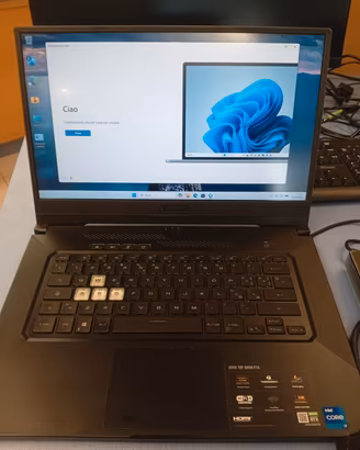 PC portatile i7 rtx 3060 SSD 512 GB