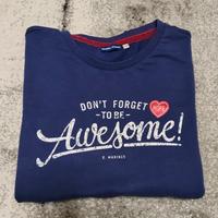 Maglia a maniche lunghe blu 