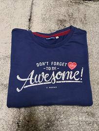 Maglia a maniche lunghe blu 