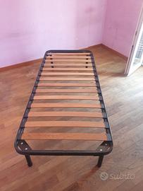 Rete con doghe in legno letto singolo