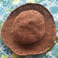 Cappello in rafia fatto a mano nuovo pezzo unico