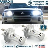 Lampadine LED H4 per MITSUBISHI PAJERO 3 Canbus