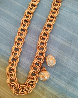 Collana con orecchini 