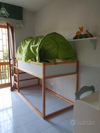 letto soppalcato ikea kura