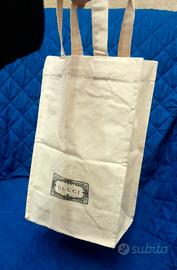 Gucci borsa bag gadget tessuto uomo donna cotone