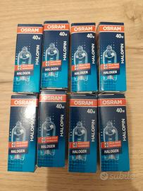 8 lampadine Osram Halopin 40w nuove
