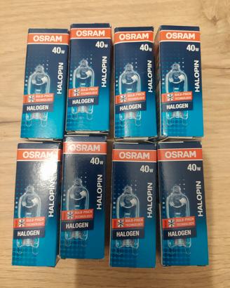 8 lampadine Osram Halopin 40w nuove