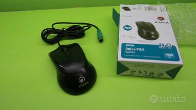 Mouse PS2 3 tasti con scrolling ottico, NUOVO, acq
