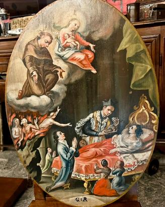 Ex voto ovale secolo XVIII