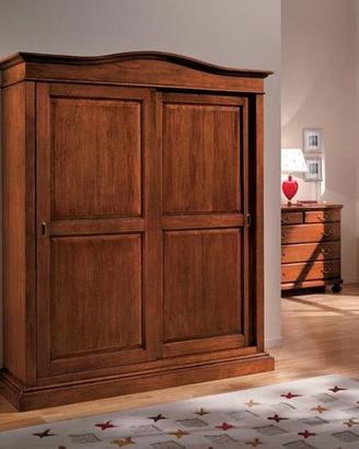 Armadio due ante scorrevoli in arte povera