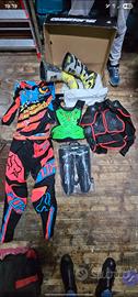 Tuta completa e stivali GX1 Gaerne per moto cross