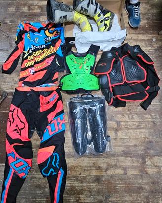 Tuta completa e stivali GX1 Gaerne per moto cross